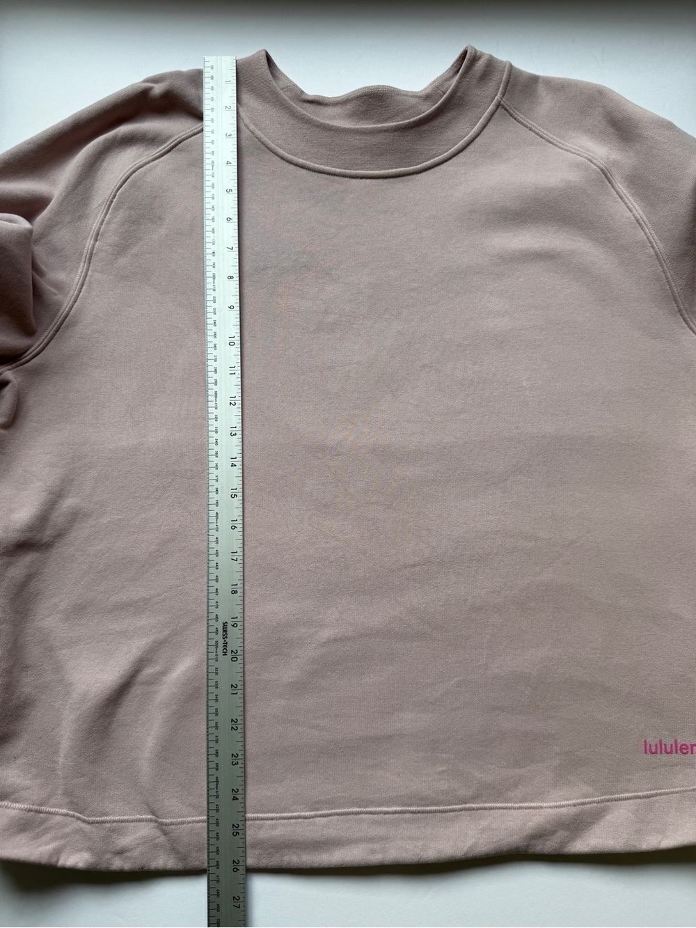 Lululemon Loungeful Relaxed-Fit Crewneck Sweatshirt Mink Berry Fleece L *Flaw - Picture 6 of 13